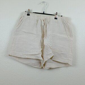 Parachute linen sleep lounge shorts size small natural white